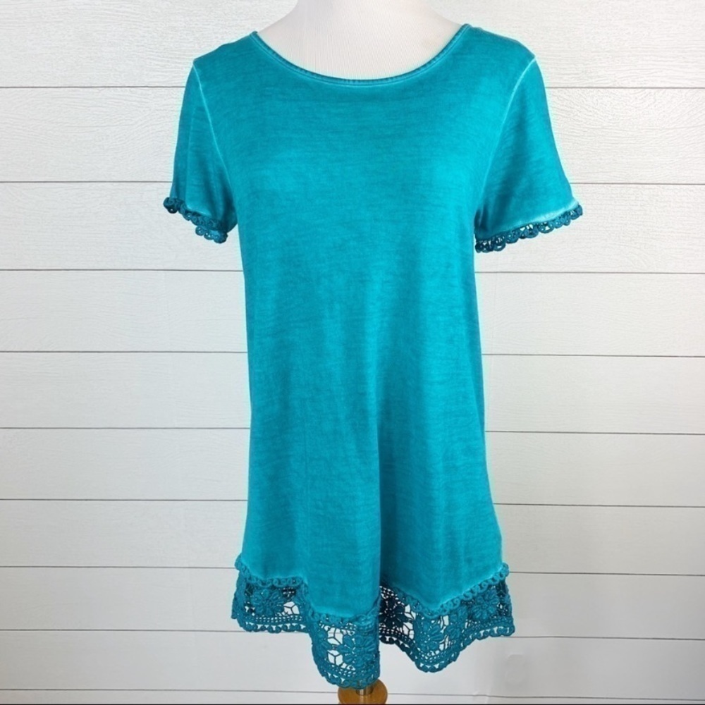 Soft Surroundings Heavenly Soft Tunic Top Lace XS